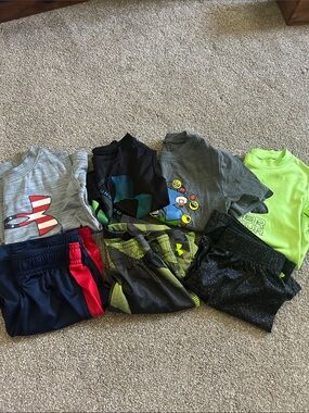 Under Armour Kids Matching Active Sets - Gray, Black, Neon Green, Navy, Red